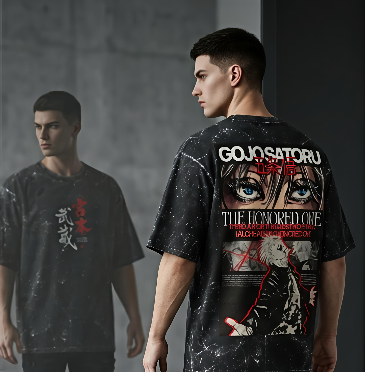Gojo Satoru Limited Edition l Acid Wash Oversized Tee | Premium Quality l
