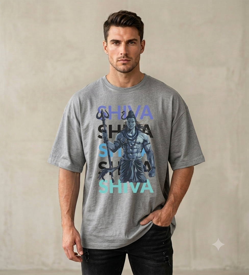 Warrior Shiva Oversized Unisex T-Shirt | Premium Quality