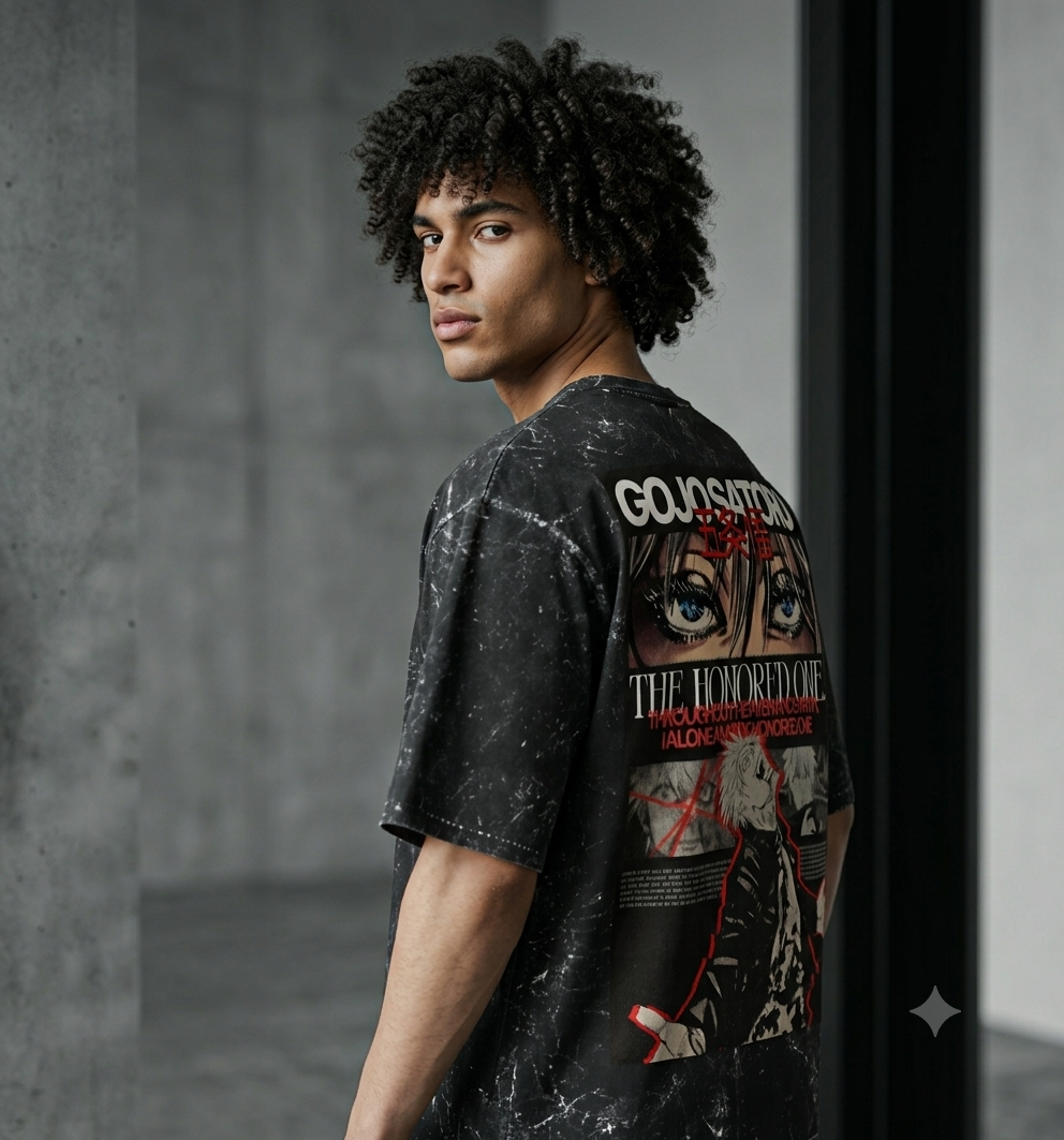 Gojo Satoru Limited Edition l Acid Wash Oversized Tee | Premium Quality l