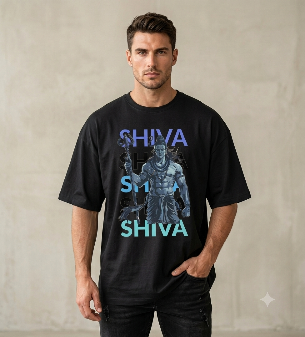 Warrior Shiva Oversized Unisex T-Shirt | Premium Quality